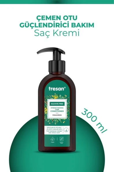 Tresan Çemen Otu Güçlendirici Sülfatsız Bakım Saç Kremi 300 ml - 2