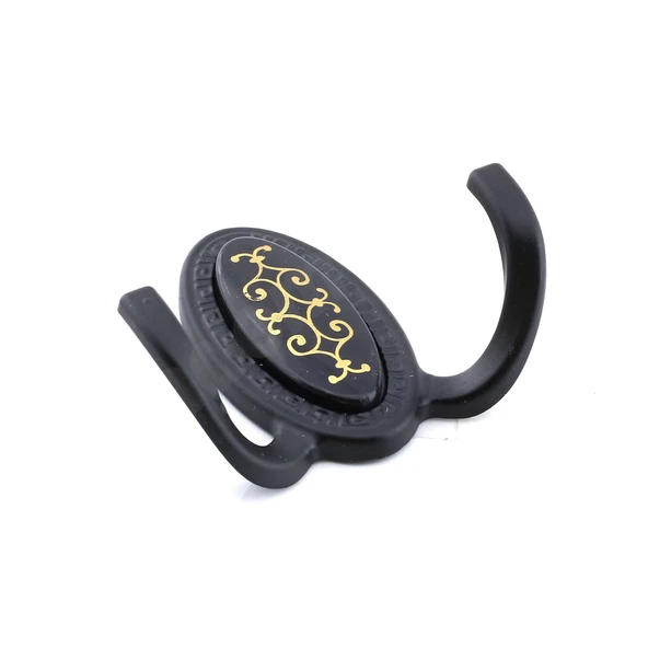 Seçil Askı Siyah Dolap Askılık Askılığı Duvar Vestiyer Banyo Mutfak Elbise Kıyafet Çanta Askısı - 6