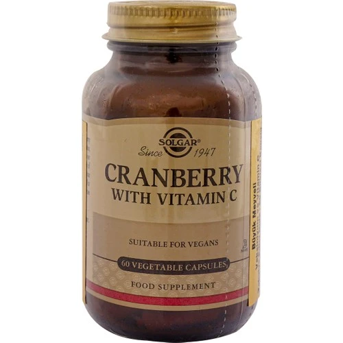 Solgar Cranberry With Vitamin C 60 Kapsül