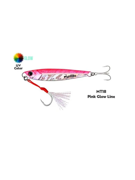 Fujin Jig-X Jigging Jig Yem Pink Glow Line 30 Gr