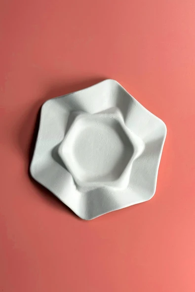 Semazen Kahve Fincan Tabağı - Alçı Kalıp - 4
