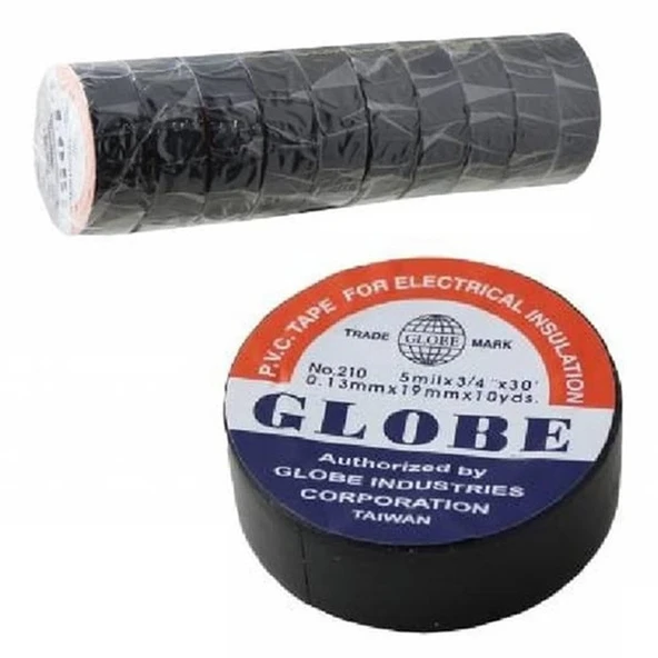 Globe İzole Bant Siyah Globe (10 Adet) - 2