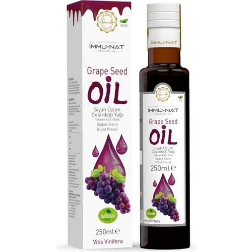 İmmunat Siyah Üzüm Çekirdeği Yağı 250 ml İmmu-Nat ürün görseli 1