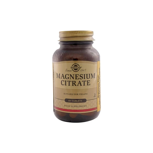 Solgar Magnesium Citrate 200 Mg 60 Tablet