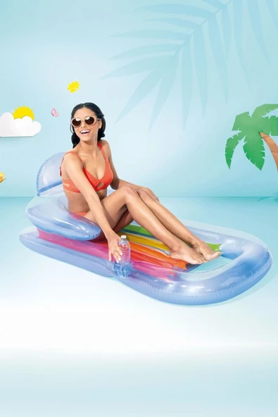 Intex Sultan Koltuğu Şişme Yatak 160X85Cm Bardak Yuvalı IDY58802NP - 2