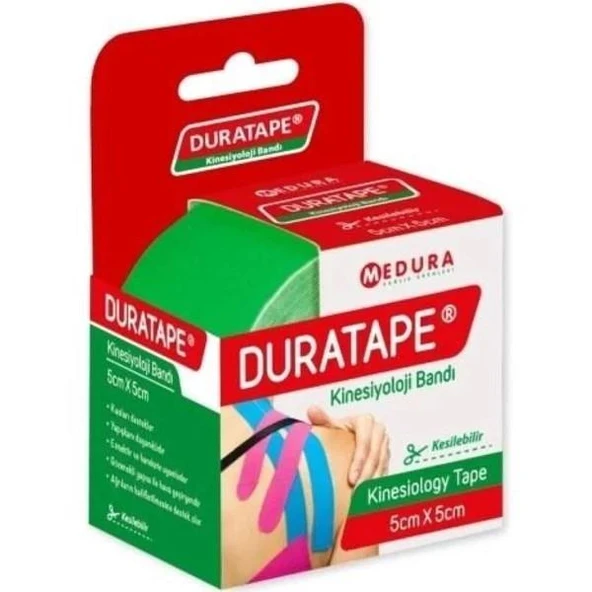 Duratape kinesiyoloji Bandı Yeşil Rengi 5cm x 5m