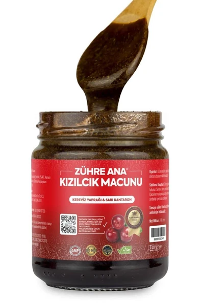 Zühre Ana Kızılcık Macunu Kereviz Yaprağı ve Sarı Kantaron 240 Gr - 3