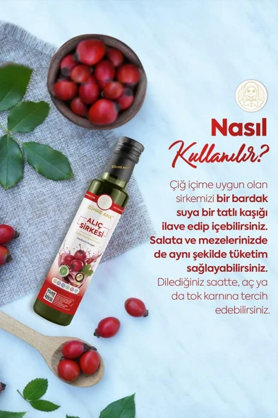 Zühre Ana Alıç Sirkesi Doğal Fermantasyon 500 Ml - 2