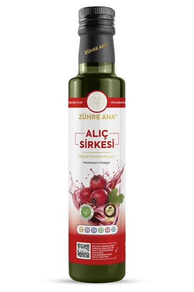 Zühre Ana Alıç Sirkesi Doğal Fermantasyon 500 Ml