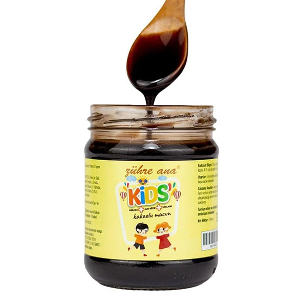 Zühre Ana Kids Arı Sütü Pekmez Bal ve Vitamin Katkılı Kakaolu Macun 240 gr - 2