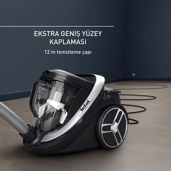 Tefal TW7976 Silence Force Cyclonic Effitech Toz Torbasız Siyah Elektrikli Süpürge - 4