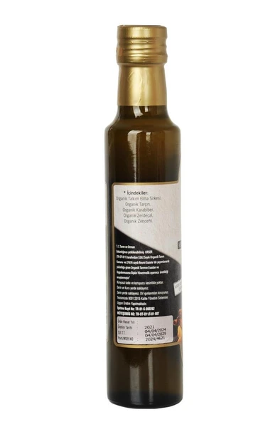 Ralila Immun Apteka Organik Elma Sirkesi Zencefil ve Zerdeçallı 250 ml - 2