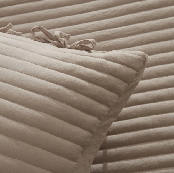Karaca Home Elie Bej Çift Kişilik Yatak Örtüsü - 3