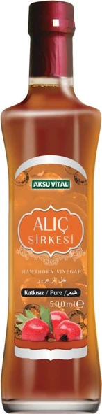 Aksu Vital Alıç Sirkesi 500 ml Katkısız Yüzde 100 Doğal