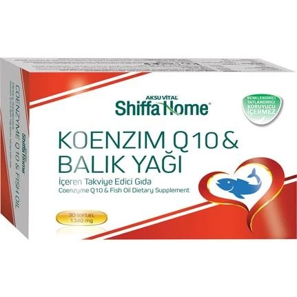 Shiffa Home Koenzım Q10 Balık Yağı 1340 mg 30 Softjel