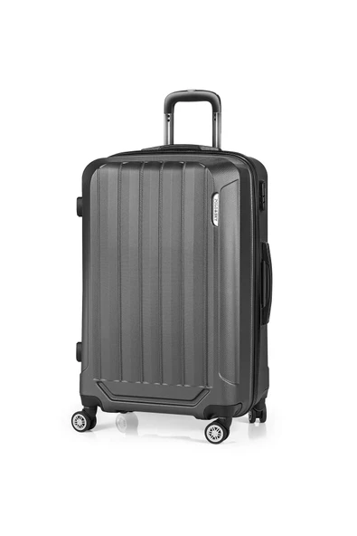 Spring Model Füme Renk 3'lü Valiz Seti Kabin - Orta - Büyük - 2