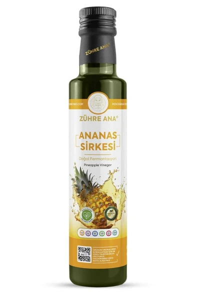 Zühre Ana Ananas Sirkesi Doğal Fermantasyon 500 Ml