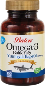 Balen Omega 3 Balık Yağı 650 mg 160 kapsül