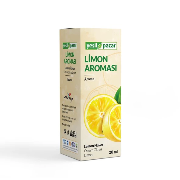 Yeşil Pazar Limon Aroması 20 ML