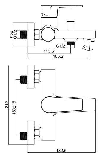 Creavit sr2510 Sharp Banyo Armatürü - 2