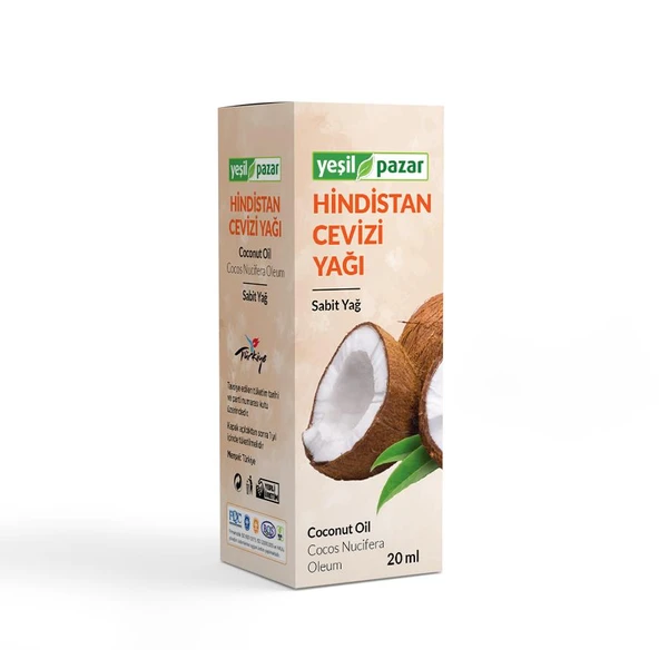 Yeşil Pazar Hindistan Cevizi Yağı 20 ML