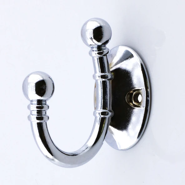 Misket Askı Gümüş Vestiyer Dolap Askılık Askılığı Duvar Banyo Mutfak Elbise Kıyafet Çanta Askısı - 3