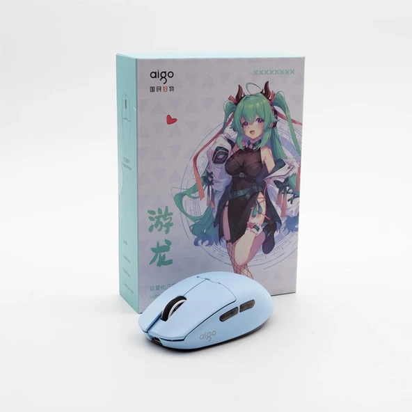 Aigo GM80 PRO 26000 DPI Mavi Kablosuz Gaming Mouse - 9