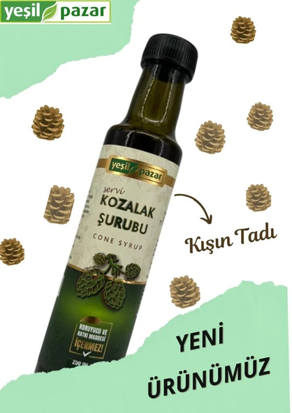 Yeşil Pazar Kozalak Şurubu Katkısız 250 Ml