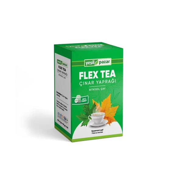 Yeşil Pazar Çınar Yaprağı Flex Tea 45 Poşet Çay