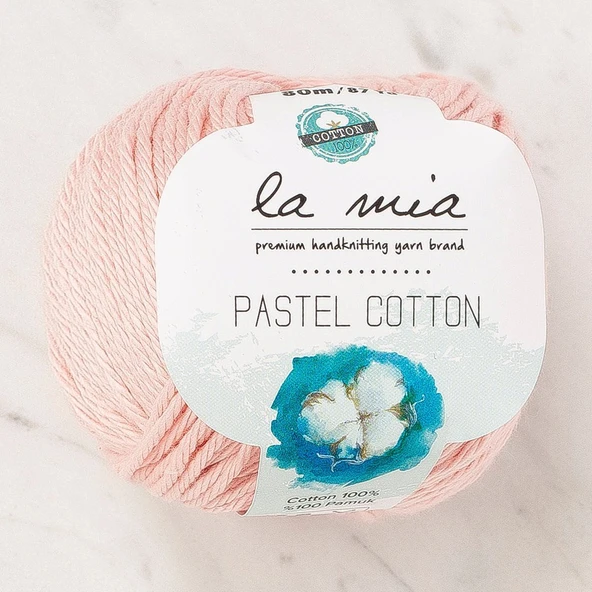 La Mia Pastel Cotton Şeker Pembe El Örgü İpi - L185 - 33952