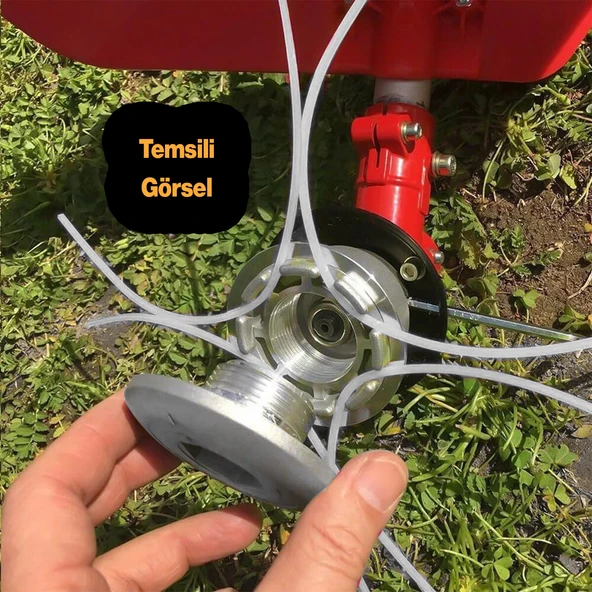 Çelik Telli Motorlu Tırpan Yuvarlak Misina 3.3 mm 26 Metre Çim Ot Biçme Teli Güçlü Profesyonel - 4