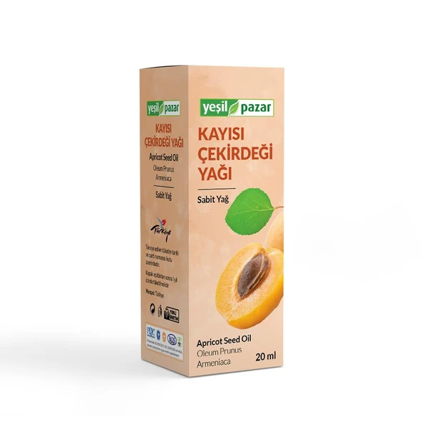 Yeşil Pazar Kayısı Çekirdeği Yağı 20 ML