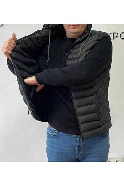 Elzem  KAPÜŞONLU ŞİŞME YELEK - 4