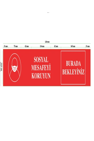 Bondit  Bnsm102 Sosyal Mesafe Bandı 10Mt (Sosyal Mesafeyi Koruyun)
