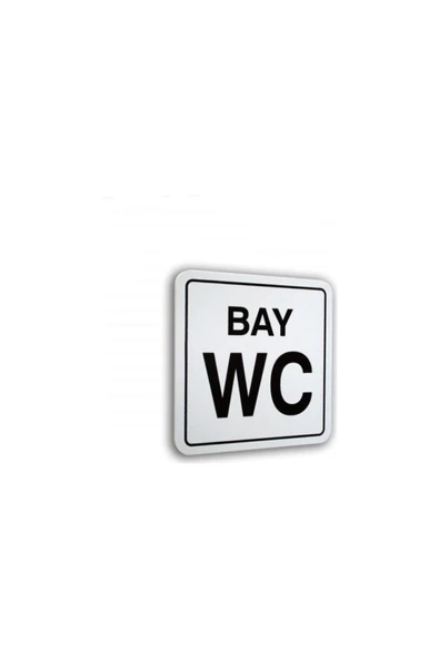 İzmir Fırça  "bay Wc "luna Pvc Sembol 10x10cm 552098