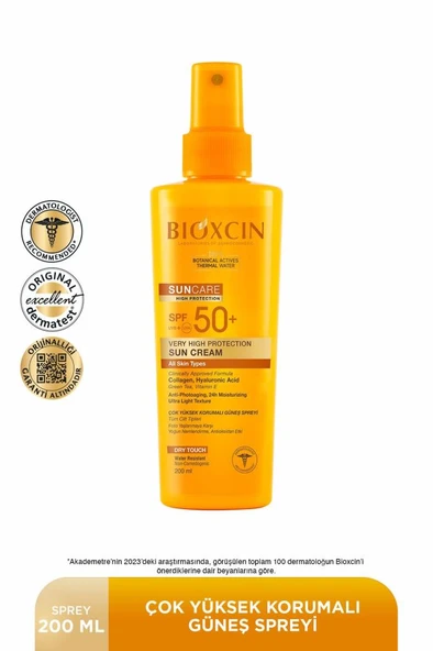 Bioxcin Sun Care Spf 50 Yüz Güneş Kremi 50 ml Kuru ve Normal Cilt + Vücut Güneş Spreyi 200 Ml - 2