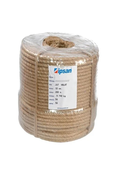İpsan  Jüt Halat Kendir İp 10 mm. 5 mt.