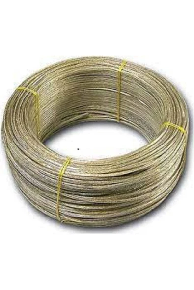 ünal file  100 Metre Izoleli Çelik Halat 3 Mm Pvc Kaplı Çelik Halat Çamaşır Ipi 100 Metre