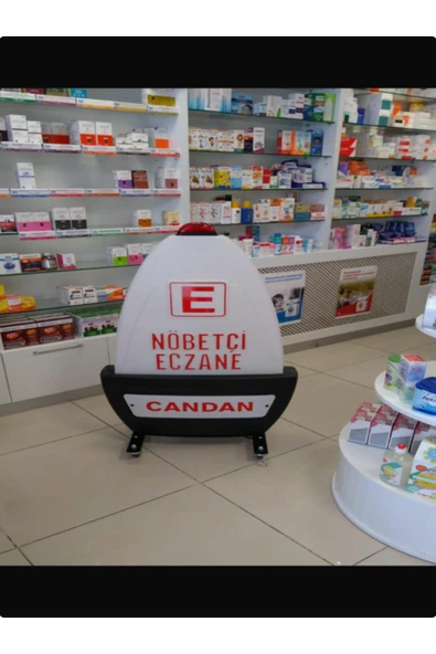 Ahsen  Portatif Nöbetçi Eczane Dubası Ayaklı Pano 130x150 - 2
