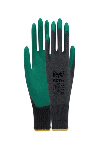 Beybi  Pl-17 Flex Likralı Örgü Crinkle Lateks Kaplı Yeşil No:10