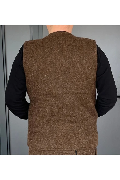 AHSEN EXPORT  KEÇE ( KIL ) YELEK PANTOLON TAKIMI - 5