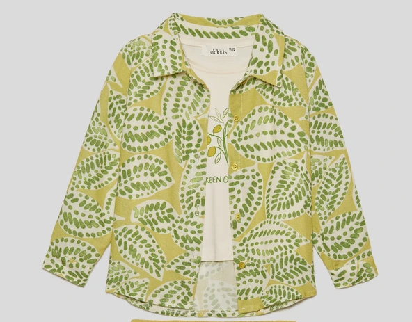 Kız Bebek Leaf Gömlek