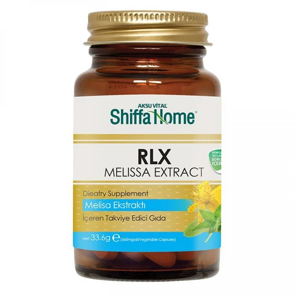 Shiffa Home RLX Melisa Ekstraktı Kapsül 560 Gr  60 Adet