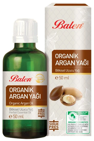 Balen Organik Argan Yağı 50 ml Soğuk Pres