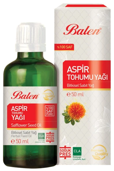 Balen Aspir Tohumu Yağı 50 ml Soğuk Pres
