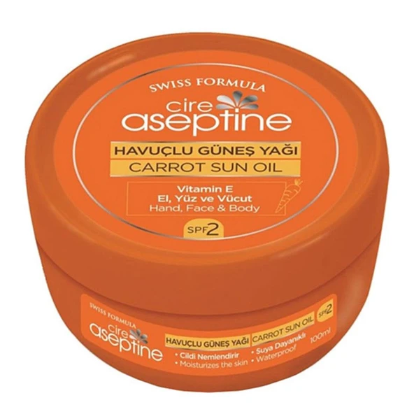 Cire Aseptine Havuçlu Güneş Yağı 100 ml