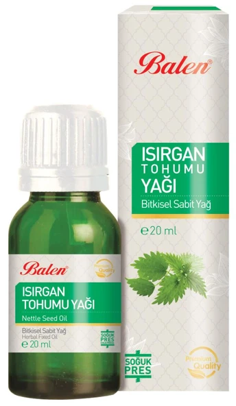 Balen Isırgan Tohumu Yağı 20 ml Soğuk Pres