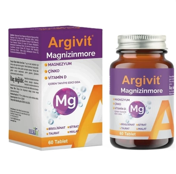 Argivit Magnizinmore 60 Tablet ürün görseli 1