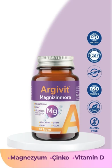 Argivit Magnizinmore 60 Tablet - Resim 4