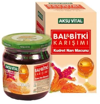 Aksu Vital Ballı Kudret Narı Karışımı 230 gr